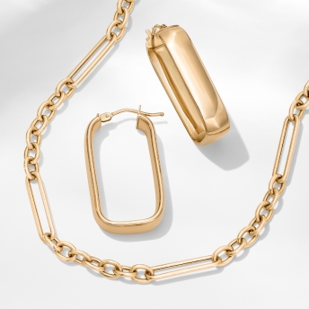 Triple Cross Station Necklace in 10K Gold | Peoples Jewellers